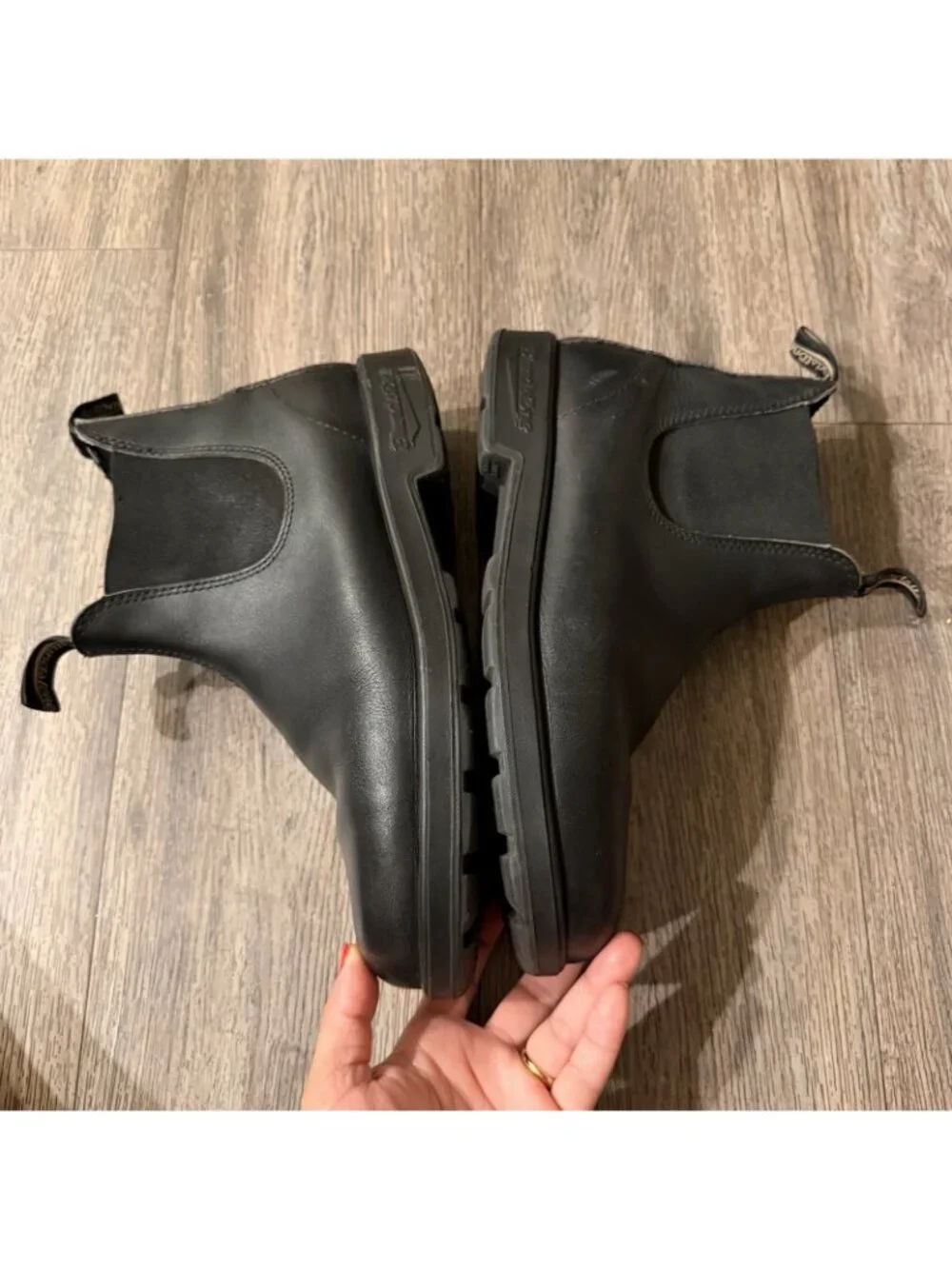 Blundstone Chelsea 500 Black Leather Boots Mens Size 10.5